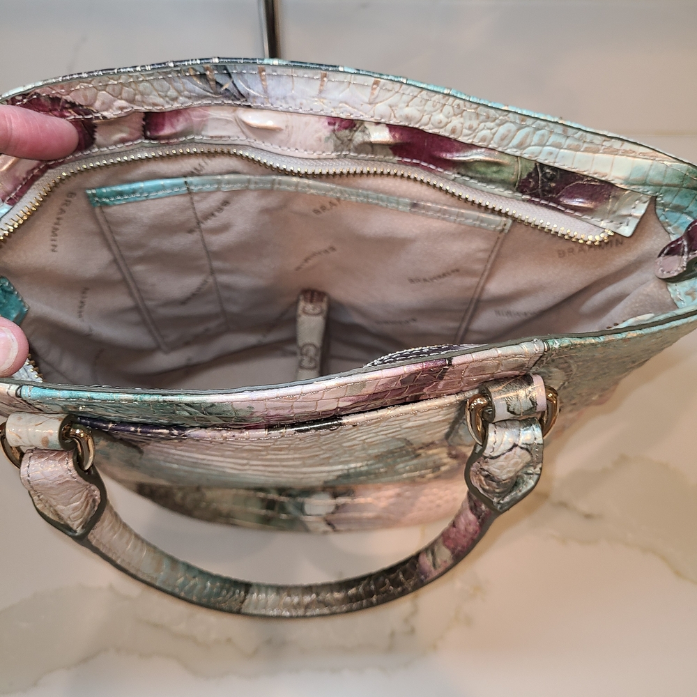 Brahmin Small Bowie Nirvana Melbourne Satchel Shoulder Bag EUC - Picture 11 of 14
